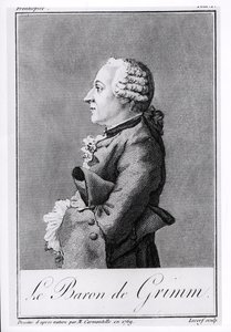 Baron Friedrich Melchior Grimm (1723-1807), rytowany przez Lecerfa, 1769